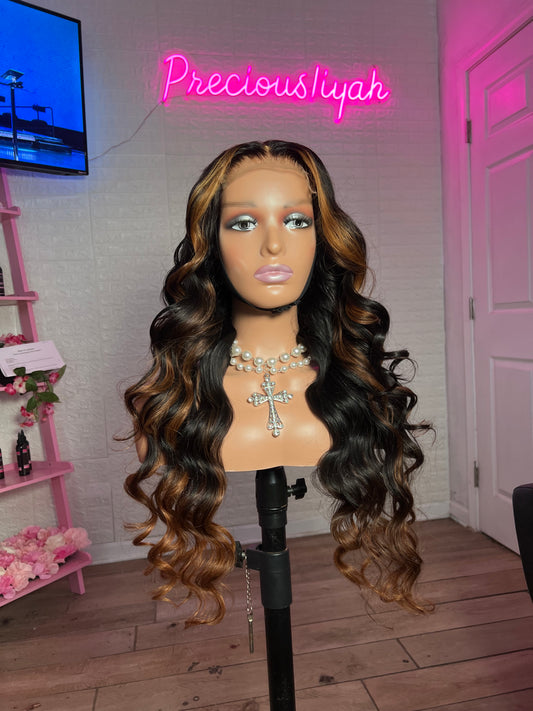 Budget Girl unit | 24” Loose Wave Glue-less Unit | Kandace