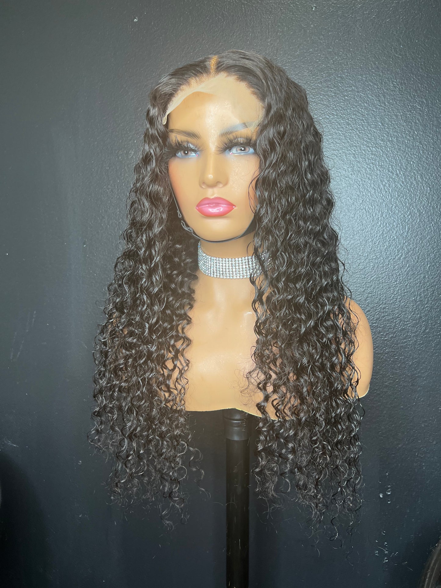 24 inch deep wave wig