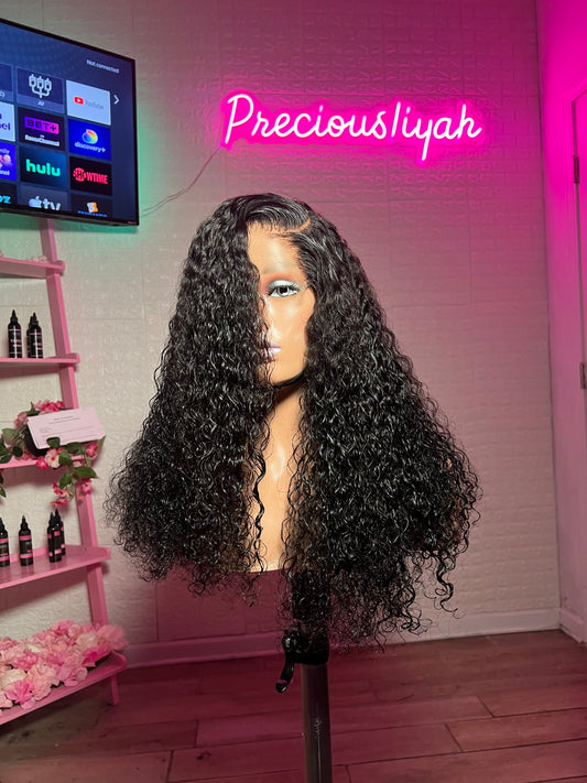 18” Burmese Curly Glueless Unit | Sasha