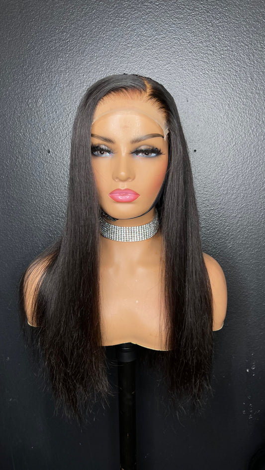 22 inch closure 5x5 wig